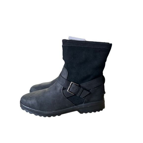 NEW Sperry Meritime Top Slider Snow Boots Faux Fur Lined Leather size 7.5 - Picture 1 of 12